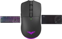 Klawiatura PREYON Klawiatura PREYON SILENT CLAW Brown + Mysz PREYON Owl Wireless + Podkładka PREYON Falcon Speed XL