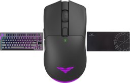 Klawiatura PREYON Klawiatura PREYON SILENT CLAW TKL Brown + Mysz PREYON Owl Wireless + Podkładka PREYON Falcon Speed XL