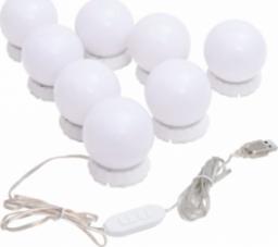 Kinkiet vidaXL Lampki na lustro, 8 ciepłych i zimnych białych żarówek LED