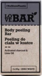  Love Bar LOVE BAR_Body Peeling Bar peeling do ciała w kostce Węgiel Aktywny &amp; Limonka 2x30g