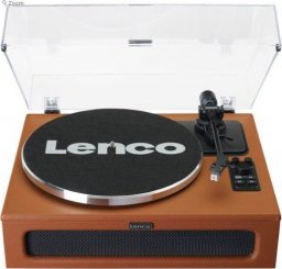 Gramofon Lenco Lenco LS-430BN Holzgehäuse m. Kunstleder