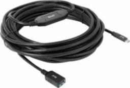 Kabel USB Club 3D USB-A - USB-C 10 m Czarny (CAC-1538)