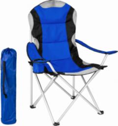  Tectake Krzesło turystyczne wyścielane - niebieski