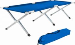  Tectake 3 łóżka polowe z aluminium - niebieski