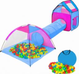  Tectake Namiot dla dzieci z tunelem, 200 piłek oraz torba - niebieski