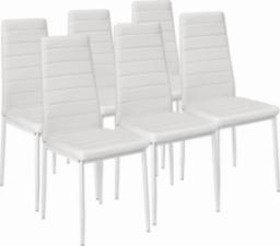  Tectake 6 krzeseł do jadalni - biały