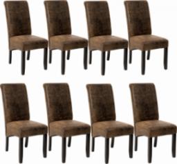  Tectake 8 eleganckie krzesła do jadalni lub salonu - antyczny brąz