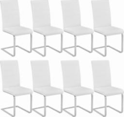  Tectake 8 krzesła do jadalni - biały