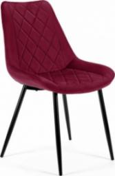  Fabryka Mebli Akord 4x Welurowe krzesło tapicerowane pikowane SJ.0488 Burgund