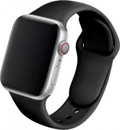  Strado Pasek silikonowy opaska do Apple Watch 7 45mm (Czarny) uniwersalny