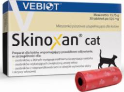  Vebiot Witaminy, suplementy dla kotów Vebiot Skinoxan cat 30 tabletek + woreczki na odchody