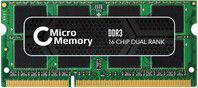 Pamięć do laptopa MicroMemory SODIMM, DDR3, 2 GB, 1333 MHz,  (MMDDR3-10600/2GBSO-128M8)