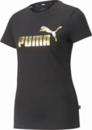  Puma Koszulka damska PUMA ESS+ METALLIC LOGO TEE PUMA BLACK-GOLD F S