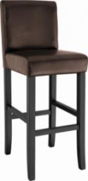  Tectake Hoker stołek krzesło barowe - brązowy