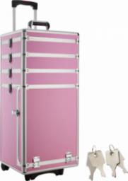  Tectake Kufer kosmetyczny z 4 poziomami - pink