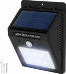 Kinkiet Tectake Ścienna lampa solarna LED z czujnikiem ruchu - czarny