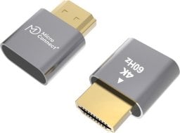 Adapter AV MicroConnect 4K HDMI Dummy, Szary