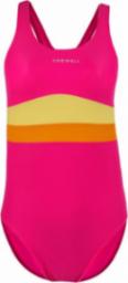  Crowell Kostium kąpielowy dla dziewczynki Crowell Swan kol.04 różowo-pomarańczowo-żółty 116cm