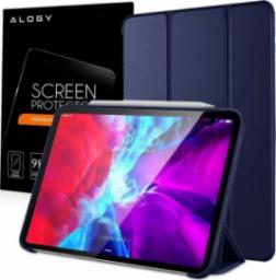 Etui na tablet Alogy Etui Alogy Smart Pencil Case do iPad Air 4 2020/ iPad Pro 11 Granatowe + Szkło