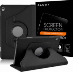 Etui na tablet Alogy Etui z klapką do Lenovo Tab M10 TB-X605 obrotowe 360 Alogy Czarny + Szkło