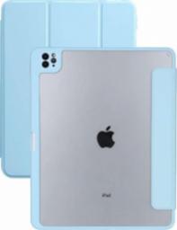 Etui na tablet Alogy Etui magnetyczne 2w1 Alogy Magnetic Pencil Case do Apple iPad Air 4 2020 Niebieskie + Szkło