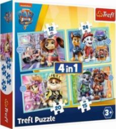  Trefl Puzzle 4w1 Wesołe pieski Psi Patrol TREFL