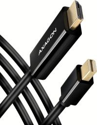 Kabel Axagon DisplayPort Mini - HDMI 1.8m czarny (RVDM-HI14C2)