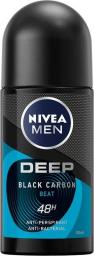  Nivea NIVEA_Men Deep Black Carbon Beat antyperspirant z aktywnym węglem Roll-On 50ml