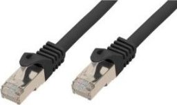 Patchcord Patchkabel CAT7/6a S/FTP 10m black RJ45 Halogenfrei (LSZH)