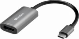 Adapter USB Sandberg USB-C - HDMI Szary  (136-36)