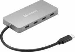 HUB USB Sandberg 4x USB-C  + 3.1 Gen1 (136-41)