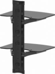 Ergosolid OVI-S2 - Półka audio/video/DVD hartowane szkło, bardzo wysoka jakość wykonania