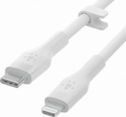 Kabel USB Belkin USB-C - Lightning 1 m Biały (CAA009BT1MWH)