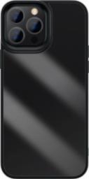  Baseus Baseus Crystal Phone Case pancerne etui do iPhone 13 Pro Max z żelową ramką czarny (ARJT000201)