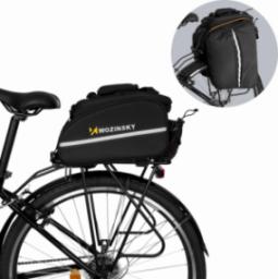 Wozinsky Wozinsky pojemna torba rowerowa na bagażnik 35L (pokrowiec przeciwdeszczowy w zestawie) czarny (WBB19BK)
