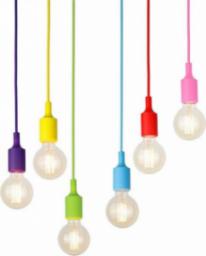 Lampa wisząca Aptel ŻYRANDOL LAMPA SUFITOWA PAJĄK 6 PUNKTÓW E27 kolorowy ZD74L