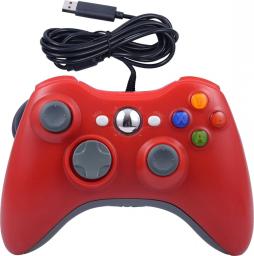 Pad Aptel Dual Shock do Xbox 360 czerwony (KX13C)
