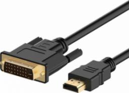 Kabel Aptel HDMI - DVI-D 1.8m czarny (HD8)
