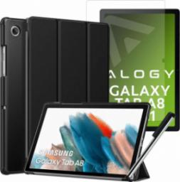 Etui na tablet Alogy Etui Alogy Book Cover do Samsung Galaxy Tab A8 2021 SM-X200/SM-X205 Czarny + Folia + Rysik