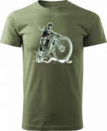  Topslang Koszulka rowerowa na rower z rowerem górskim MTB Downhill Mountain Bike męska khaki REGULAR L