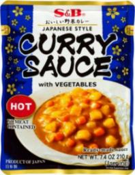  S&B Gotowy sos curry z warzywami, ostry 210g - S&B