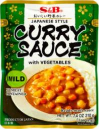  S&B Gotowy sos curry z warzywami, łagodny 210g - S&B