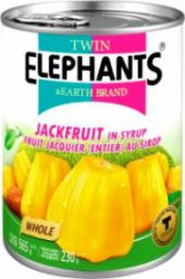 Twin Elephants & Earth Brand Żółty jackfruit w słodkim syropie 565g - Twin Elephants & Earth Brand