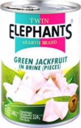  Twin Elephants & Earth Brand Zielony jackfruit w słonej zalewie 540g - Twin Elephants & Earth Brand