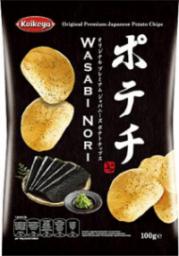  Koikeya Chipsy ziemniaczane Potechi Wasabi Nori 100g - Koikeya