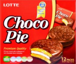 Lotte Choco Pie, ciastka biszkoptowe z pianką, pudełko (12 szt. x 28g) - Lotte