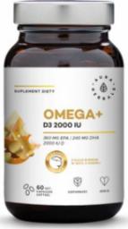 Aura Herbals Omegai Witamina D3 2000 IU /cholekalcyferol/ 50 mcg 60 kapsułek AURA HERBALS