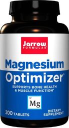  JARROW FORMULAS Jabłczan Magnezu i B6 Magnesium Optimizer 200 tabletek JARROW FORMULAS