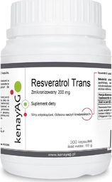 Kenayag Zmikronizowany Resveratrol 200 mg 300 kapsułek KENAY