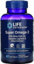 Life Extension Super Omega3 EPA/DHA z Lignany sezamowe i ekstrakt z oliwek 60 kapsułek